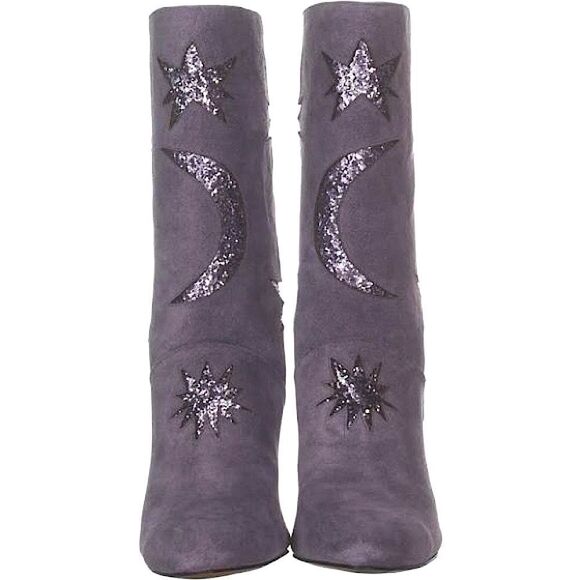 🌟 AVEC LES FILLES Gray Stack Heel Booties - Picture 3 of 4